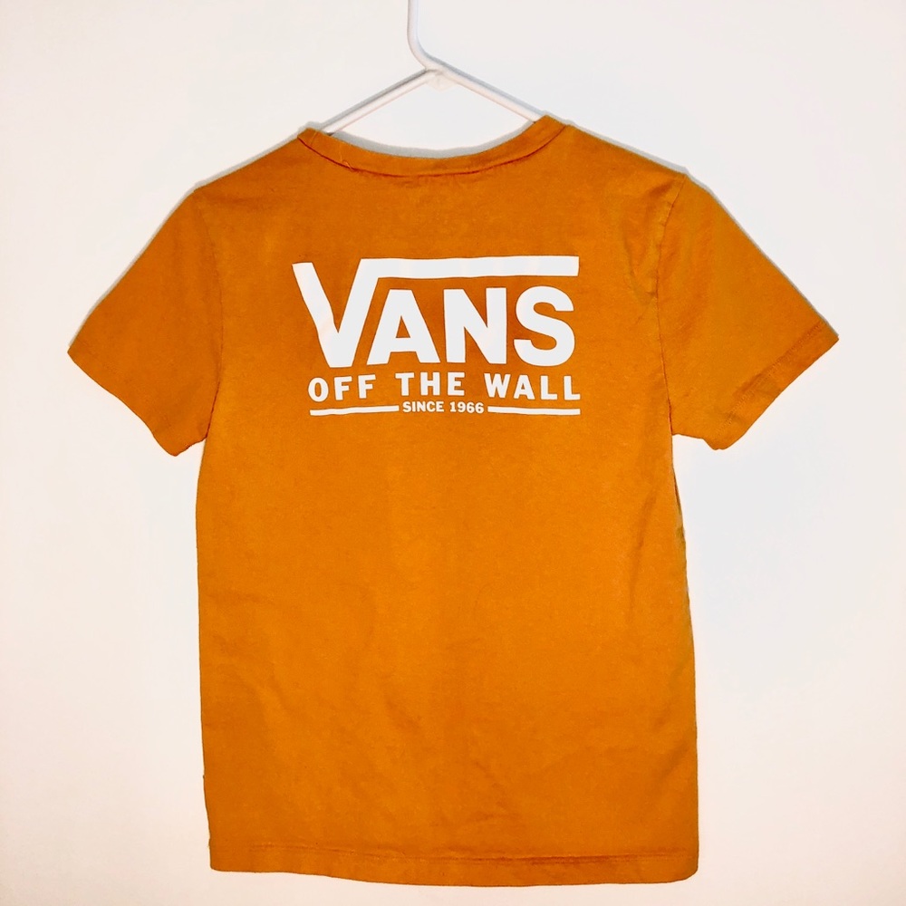 Yellow-Orange Vans T-shirt size small